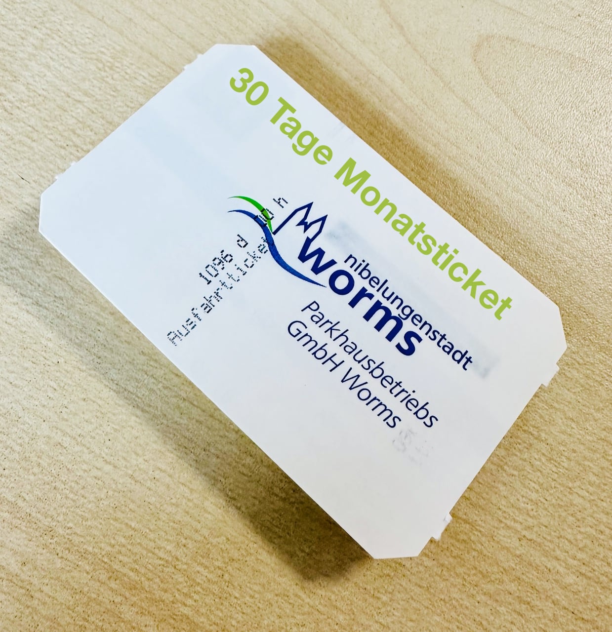 30 Tage Ticket für P+R Parkhaus am Bahnhof